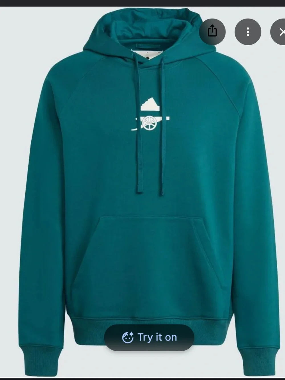 adidas Mens Arsenal Lifestyler Hoodie Small Loungewear Athleisure